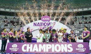 Menteri Pemuda dan Olahraga Republik Indonesia (Menpora RI), Dito Ariotedjo bersama Direktur & Chief Enterprise Business and Corporate Affairs Officer, Yessie D. Yosetya